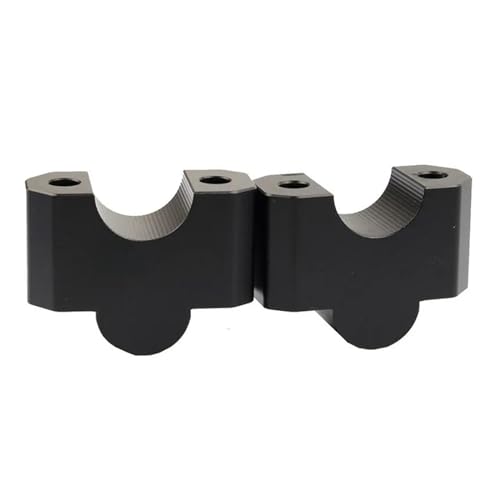 Lenkererhöhung Motorrad Riser Für Afrika Für Twin Für CRF1000L Für CRF1100L Für CRF 1000 L Für CRF 1100 L Motorrad Aufstieg Verlängern Lenker Riser Mount Clamp(Type B black) von TNTVLMVUZ