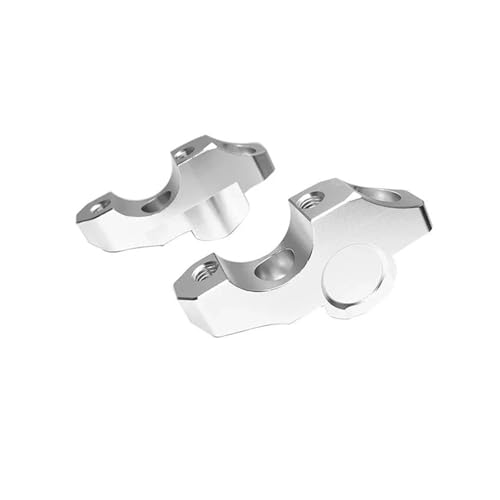 Lenkererhöhung Motorrad Riser Für M1000R S 1000 RM 1000 R Für S1000R 2014-2023 Motorrad Lenker Riser Drag Griff Bar Clamp verlängern Adapter(Silver) von TNTVLMVUZ