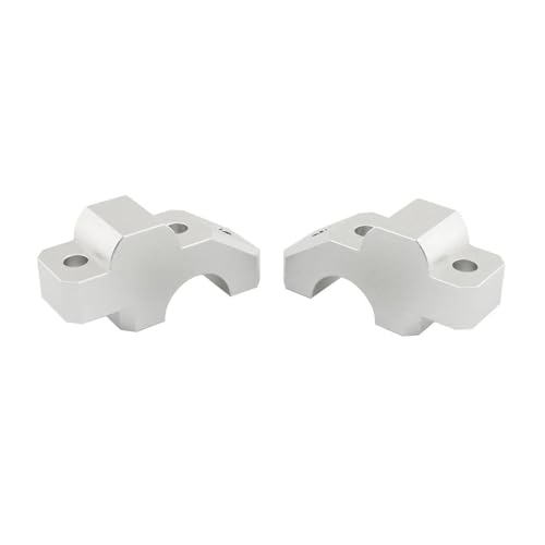 Lenkererhöhung Motorrad Riser Für Tracer 900 900GT GT Für MT09 Für FJ09 FJ 09 2015-2021 Motorrad Lenker Riser Bar Montieren Griff klemme(Silver) von TNTVLMVUZ