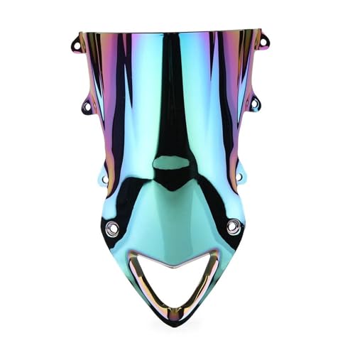 Motorrad Windschild Windschutzscheibe Deflektor Für Für S1000RR Für S 1000 RR 2010 2011 2012 2013 2014 Motorrad Windschutzscheibe Windschutz Double Bubble(Deep-Iridium) von TNTVLMVUZ