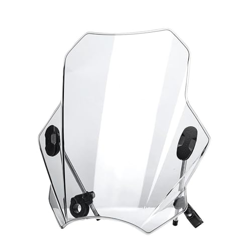 Motorrad Windschild Windschutzscheibe Deflektor Für MT07 Für MT09 Für R1 Für R3 Motorrad Windschutzscheibe Motorrad Windschutzscheibe Windschutz Universal(Transparent) von TNTVLMVUZ