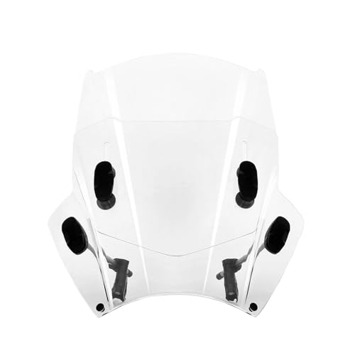 Motorrad Windschild Windschutzscheibe Deflektor Für Universal Motorrad Windschutzscheibe Abdeckungen Bildschirm Rauch Objektiv Motorräder Deflektor(Adjust Transparent) von TNTVLMVUZ