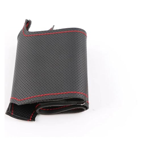 TNTVLMVUZ Lenkrad Protector Für E60 E63 E64 M5 2005 2007 2008 M6 2007 Ledergeflecht-Lenkradabdeckung Lenkradhüllen(Red Thread) von TNTVLMVUZ