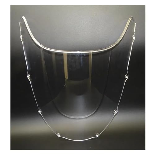 Windschutzscheibe Für Ninja Für ZX-9R Für ZX9R Für ZX 9R 1998 1999 Double Bubble Windschutzscheibe Windschutzscheibe Schild Bildschirm Glas Windabweiser(Clear) von TNTVLMVUZ