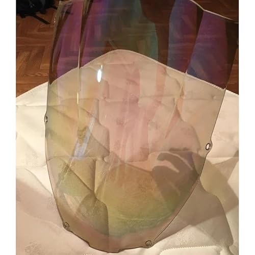 Windschutzscheibe Für Ninja ZX6R ZX-6R 2000 2001 2002 Glas Viento Moto Motorrad Windschutzscheibe Parabrisas Windschutz Bildschirm Windabweiser Windabweiser(White Iridium) von TNTVLMVUZ