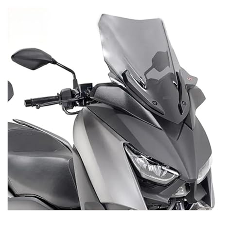 Windschutzscheibe Für XMAX300 18-22 Modifizierte Windschutzscheibe Frontspiegel Windschutzscheibe Wettbewerbsfähige Windschutzscheibe Freies Aluminium Windabweiser(Grey 53.5cm) von TNTVLMVUZ