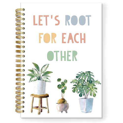TNUW Boho Inspirational Spiral Notebook, Let's Root for Each Other Motivational Journal Notebooks for Note Taking, Inspirational Gifts, Motivational Hardcover Notebook Journal, 5.5x8.3 Inch von TNUW