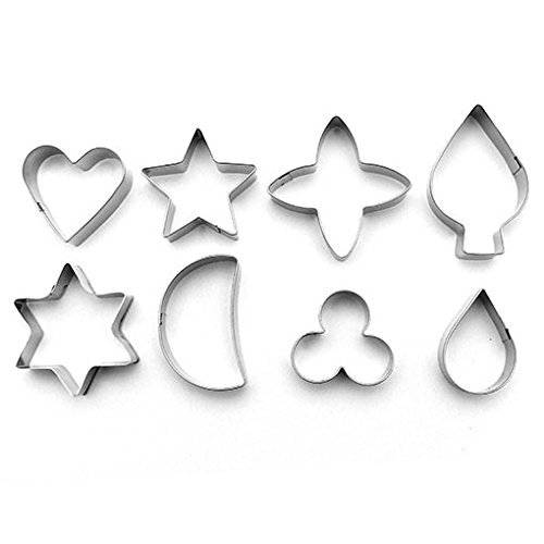 TO-DO Ausstechformen-Set aus Metall für Polymerpaste You Clay in Herzform, Sterne, Mond, Tropfen von TO-DO