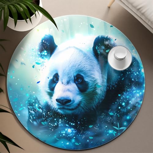 TOANGWALL Niedliche Panda Runde Teppiche 70cm waschbar rutschfest weicher niedrigfloriger verträumter Blauer Wurf Kreis Teppich für Schlafzimmer Sofa Wohnzimmer Esszimmer Büro TOANGWALL Niedliche Panda Runde Teppiche 70cm waschbar rutschfest weicher niedrigfloriger verträumter Blauer Wurf Kreis Teppich für Schlafzimmer Sofa Wohnzimmer Esszimmer Büro von TOANGWALL