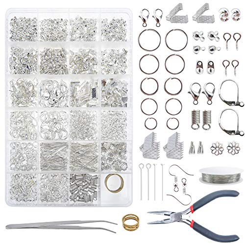 TOAOB 1770 Stück Metall Schmuckherstellungs Set Schmuck Reparatur Zubehör und Anfänger Werkzeug Kit von TOAOB THE ONE AND ONLY BABY