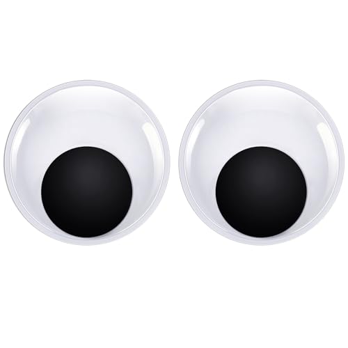 TOAOB 2 Stück Selbstklebend Wackelaugen Groß 15 cm Runde Wiggle Googly Augen Kunststoff Puppe Augen Kulleraugen Selbstklebend Aufkleber für DIY Handwerk von TOAOB THE ONE AND ONLY BABY