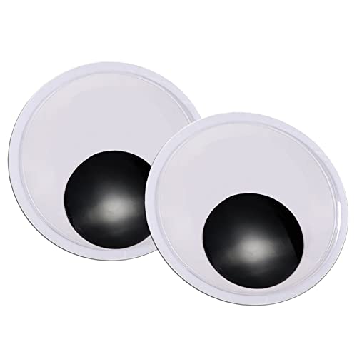 TOAOB 2 Stück Selbstklebend Wackelaugen Groß 180mm Runde Wiggle Googly Augen Kunststoff Puppe Augen Kulleraugen Selbstklebend Aufkleber für DIY Handwerk von TOAOB THE ONE AND ONLY BABY