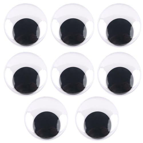 TOAOB 20 Stück Selbstklebend Wackelaugen Runde Schwarz Weiß 40mm Kunststoff Augen für Scrapbooking Kunsthandwerk Zubehör von TOAOB THE ONE AND ONLY BABY