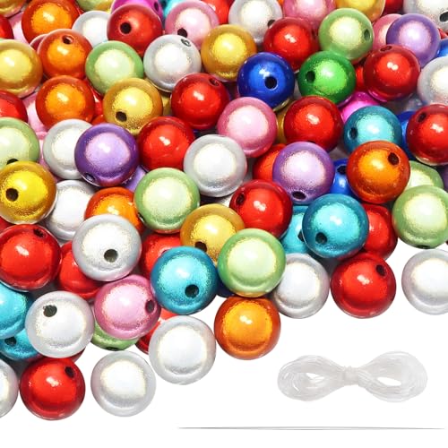 TOAOB 200 Stück Acryl Reflektierende Perlen Wunderperlen 10 mm Illusionsperle für Armbänder Halsketten Schmuckherstellung Hübsch Unter Licht TOAOB 200 Stück Acryl Reflektierende Perlen Wunderperlen 10 mm Illusionsperle für Armbänder Halsketten Schmuckherstellung Hübsch Unter Licht von TOAOB THE ONE AND ONLY BABY