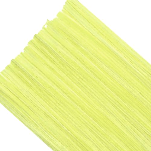TOAOB 200 Stück Chenille Pfeifenreiniger Zart Gelb 30 cm Lang und 6 mm Breit für Bastelarbeiten und Dekoration Heimwerken von TOAOB THE ONE AND ONLY BABY