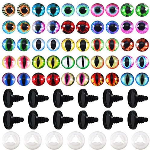 TOAOB 25 Paar Puppenaugen Sicherheitsaugen Bunt Set 16mm Kunststoff Bastel Augen mit Unterlegscheiben für Puppe Marionette TOAOB 25 Paar Puppenaugen Sicherheitsaugen Bunt Set 16mm Kunststoff Bastel Augen mit Unterlegscheiben für Puppe Marionette von TOAOB THE ONE AND ONLY BABY