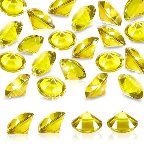 TOAOB 25 Stück Deko Diamanten Groß 30 mm Acryl Kristalle Transparent Goldgelb Diamantkristalle Dekosteine Tischdeko Diamanten Streudeko Hochzeit Dekoration TOAOB 25 Stück Deko Diamanten Groß 30 mm Acryl Kristalle Transparent Goldgelb Diamantkristalle Dekosteine Tischdeko Diamanten Streudeko Hochzeit Dekoration von TOAOB THE ONE AND ONLY BABY