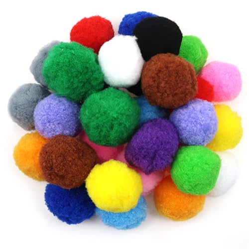 TOAOB 30 Stück Pompons Groß 5cm Bunte Pompom Flauschigen Plüsch set Bälle Kunst Bommel für Lustige DIY Kreative Handwerk von TOAOB THE ONE AND ONLY BABY