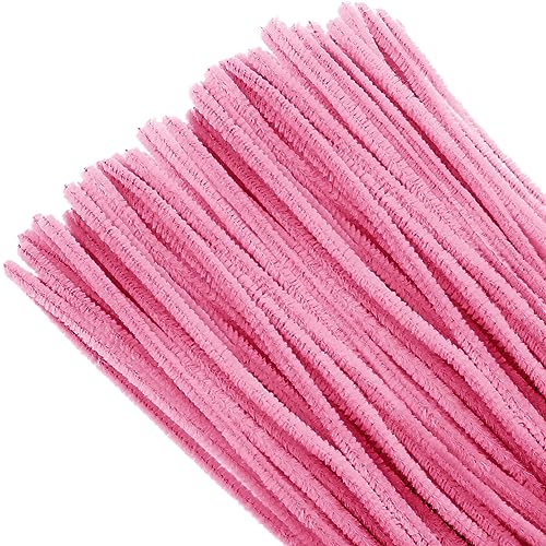 TOAOB 300 Stück Rosa Pfeifenreiniger zum Basteln Chenilledraht Biegeplüsch Basteldraht Pfeifenputzer Braun Gestalten von Tieren Figuren und Anderen Formen Dekorieren Kunst Handwerk von TOAOB THE ONE AND ONLY BABY