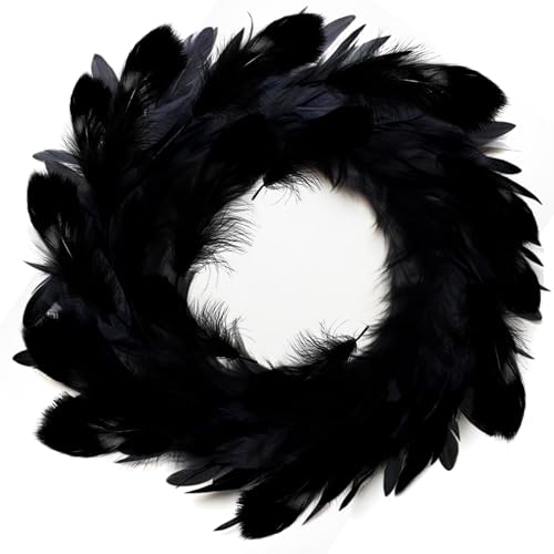 TOAOB 300 Stück Schwarz Indianer Federn 6 bis 12 cm Natur zum Basteln Gänsefedern für Handwerk Dekoration DIY Crafts Feather von TOAOB THE ONE AND ONLY BABY
