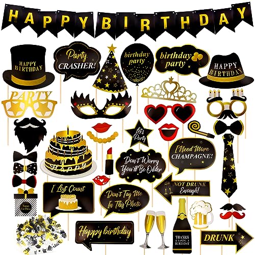 TOAOB 39 Stück Party Foto Requisiten Fotobox Accessoires und 1 Stück Just Married Banner Party Photo Booth Props Set für Weihnachten Hochzeit Valentinstag TOAOB 39 Stück Party Foto Requisiten Fotobox Accessoires und 1 Stück Just Married Banner Party Photo Booth Props Set für Weihnachten Hochzeit Valentinstag von TOAOB THE ONE AND ONLY BABY