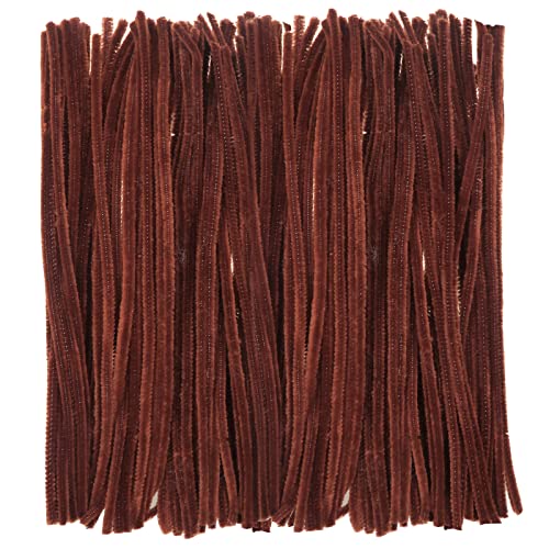 TOAOB 400 Stück Pfeifenreiniger Chenilledraht Biegeplüsch Basteldraht Pfeifenputzer Braun Zum Basteln und Gestalten von Tieren Figuren und Anderen Formen Dekorieren Kunst Handwerk von TOAOB THE ONE AND ONLY BABY