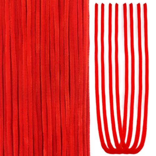 TOAOB 50 Stück Pfeifenputzer zum Basteln 60 cm Lang Rot Pfeifenreiniger Chenilledraht Biegeplüsch Basteldraht Overlength Zum Basteln und Gestalten von Tieren Figuren Dekorieren Kunst Handwerk TOAOB 50 Stück Pfeifenputzer zum Basteln 60 cm Lang Rot Pfeifenreiniger Chenilledraht Biegeplüsch Basteldraht Overlength Zum Basteln und Gestalten von Tieren Figuren Dekorieren Kunst Handwerk von TOAOB THE ONE AND ONLY BABY