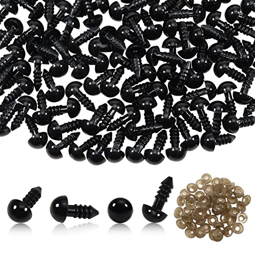 TOAOB 50 Stück Sicherheitsaugen für Amigurumis mit Unterlegscheiben 8 mm Schwarz Kunststoff Ösen für Puppen Kreation Haustier Häkeln Puppen Kreation Handwerk Handwerk TOAOB 50 Stück Sicherheitsaugen für Amigurumis mit Unterlegscheiben 8 mm Schwarz Kunststoff Ösen für Puppen Kreation Haustier Häkeln Puppen Kreation Handwerk Handwerk von TOAOB THE ONE AND ONLY BABY