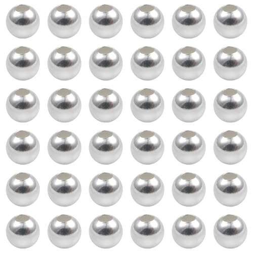 TOAOB 50 Stück Silver Beads 3mm 925 Sterling Silver Glatte Runde Sterlingsilber Kleine Abstandsperlen Perlen für Schmuckherstellung Nahtlose Kugel Perlen TOAOB 50 Stück Silver Beads 3mm 925 Sterling Silver Glatte Runde Sterlingsilber Kleine Abstandsperlen Perlen für Schmuckherstellung Nahtlose Kugel Perlen von TOAOB THE ONE AND ONLY BABY