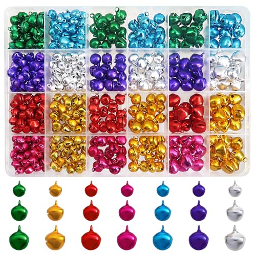 TOAOB 500 Stück Bunt Kleine Glöckchen zum Basteln Glöckchen mit Öse 8 mm 10 mm 12 mm Metallglöckchen für Hochzeit Handwerk Schmuck Haustier Glocken Weihnachtendeko TOAOB 500 Stück Bunt Kleine Glöckchen zum Basteln Glöckchen mit Öse 8 mm 10 mm 12 mm Metallglöckchen für Hochzeit Handwerk Schmuck Haustier Glocken Weihnachtendeko von TOAOB THE ONE AND ONLY BABY