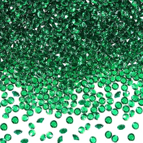 TOAOB 5000 Stück 4.5 mm Dunklegrün Acryl Kristalle Diamanten Tischstreuer Konfetti Klare Strasssteine für Tischdekoration Hochzeit Braut Dekoration Vasenperlen von TOAOB THE ONE AND ONLY BABY
