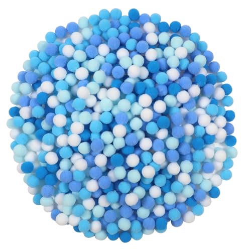 TOAOB 600 Stück Pompons 10 mm Blaue Serie Pompom Flauschigen Plüsch set Bälle Kunst Bommel für Lustige DIY Kreative Handwerk TOAOB 600 Stück Pompons 10 mm Blaue Serie Pompom Flauschigen Plüsch set Bälle Kunst Bommel für Lustige DIY Kreative Handwerk von TOAOB THE ONE AND ONLY BABY