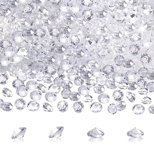 TOAOB 700 Stück Deko Diamanten 10mm Acryl Kristalle Transparent Diamantkristalle Dekosteine Diamanten Streudeko Hochzeit Dekoration TOAOB 700 Stück Deko Diamanten 10mm Acryl Kristalle Transparent Diamantkristalle Dekosteine Diamanten Streudeko Hochzeit Dekoration von TOAOB THE ONE AND ONLY BABY