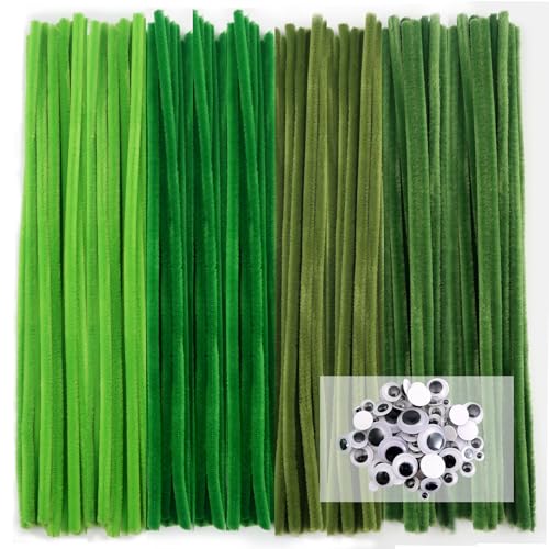 TOAOB Pfeifenreiniger 4 Verschiedene Dunkle Grün zum Basteln 100 Stück Chenilledraht Pfeifenputzer Lang 30 cm X 6mm Pipe Cleaner Basteln mit Wackelaugen für DIY Handwerk Dekorationen TOAOB Pfeifenreiniger 4 Verschiedene Dunkle Grün zum Basteln 100 Stück Chenilledraht Pfeifenputzer Lang 30 cm X 6mm Pipe Cleaner Basteln mit Wackelaugen für DIY Handwerk Dekorationen von TOAOB THE ONE AND ONLY BABY