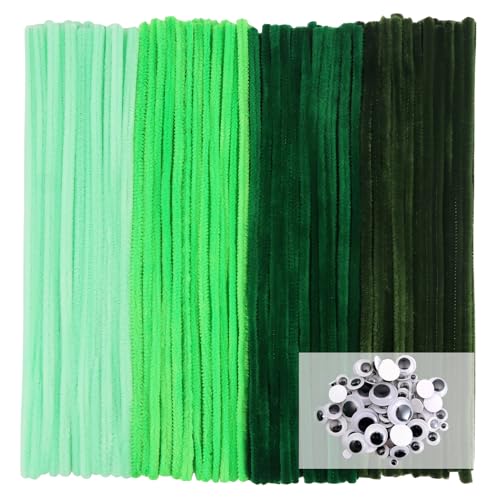 TOAOB Pfeifenreiniger 4 Verschiedene Grün zum Basteln 200 Stück Chenilledraht Pfeifenputzer Lang 30 cm X 6mm Pipe Cleaner Basteln Set für DIY Handwerksprojekte TOAOB Pfeifenreiniger 4 Verschiedene Grün zum Basteln 200 Stück Chenilledraht Pfeifenputzer Lang 30 cm X 6mm Pipe Cleaner Basteln Set für DIY Handwerksprojekte von TOAOB THE ONE AND ONLY BABY