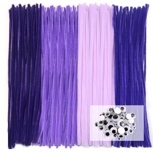 TOAOB Pfeifenreiniger 4 Verschiedene Lila zum Basteln 300 Stück Chenilledraht Pfeifenputzer Lang 30 cm X 6mm Pipe Cleaner Basteln mit Wackelaugen Selbstklebende für DIY Handwerksprojekte TOAOB Pfeifenreiniger 4 Verschiedene Lila zum Basteln 300 Stück Chenilledraht Pfeifenputzer Lang 30 cm X 6mm Pipe Cleaner Basteln mit Wackelaugen Selbstklebende für DIY Handwerksprojekte von TOAOB THE ONE AND ONLY BABY