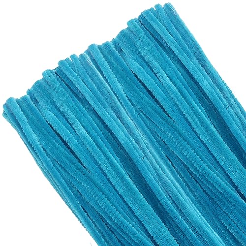 TOAOB Pfeifenreiniger Blau zum Basteln 100 Stück Chenilledraht Pfeifenputzer Lang 30 cm X 6mm Pipe Cleaner Basteln für DIY Handwerksprojekte von TOAOB THE ONE AND ONLY BABY