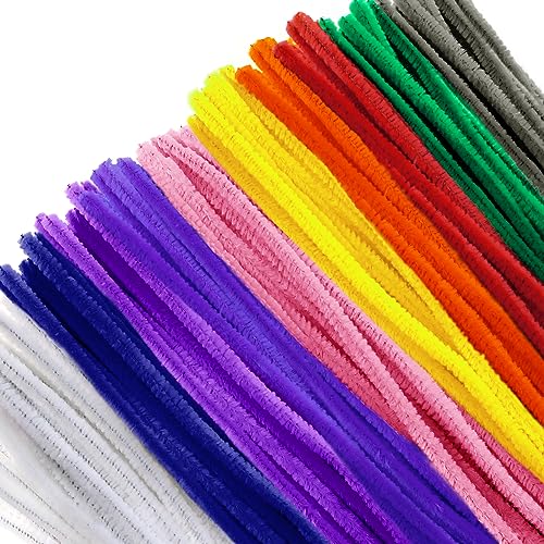 TOAOB Pfeifenreiniger Bunt zum Basteln 200 Stück Chenilledraht Pfeifenputzer Lang 30 cm X 6mm Pipe Cleaner Basteln für DIY Handwerksprojekte von TOAOB THE ONE AND ONLY BABY