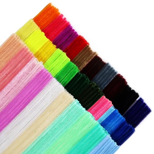 TOAOB Pfeifenreiniger Bunt zum Basteln 350 Stück Chenilledraht Pfeifenputzer Lang 30 cm X 6mm Pipe Cleaner Basteln für DIY Handwerksprojekte von TOAOB THE ONE AND ONLY BABY