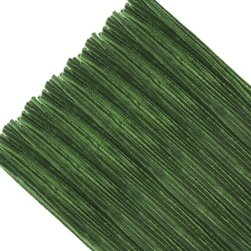 TOAOB Pfeifenreiniger Grasgrün zum Basteln 100 Stück Chenilledraht Pfeifenputzer Lang 30 cm X 6mm Pipe Cleaner Basteln für DIY Handwerksprojekte von TOAOB THE ONE AND ONLY BABY