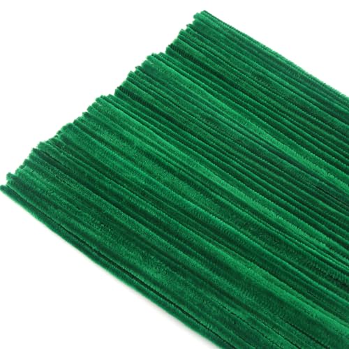 TOAOB Pfeifenreiniger Grün zum Basteln 300 Stück Chenilledraht Pfeifenputzer Lang 30 cm X 6mm Pipe Cleaner Basteln für DIY Handwerksprojekte von TOAOB THE ONE AND ONLY BABY