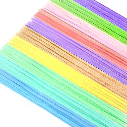TOAOB Pfeifenreiniger Mehrfarbig zum Basteln 100 Stück Chenilledraht Pfeifenputzer Lang 30 cm X 6mm Pipe Cleaner Basteln für DIY Handwerksprojekte von TOAOB THE ONE AND ONLY BABY