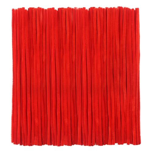 TOAOB Pfeifenreiniger Rot zum Basteln 400 Stück Chenilledraht Pfeifenputzer Lang 30 cm X 6 mm Pipe Cleaner Basteln für DIY Handwerksprojekte von TOAOB THE ONE AND ONLY BABY