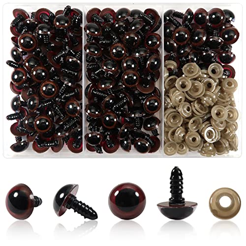 TOAOB Sicherheitsaugen Puppenaugen 150 Stück Teddyaugen 14mm Runde Braun Kunststoffaugen Bastel Augen mit Unterlegscheiben für Puppe Amigurumis Häkeltiere TOAOB Sicherheitsaugen Puppenaugen 150 Stück Teddyaugen 14mm Runde Braun Kunststoffaugen Bastel Augen mit Unterlegscheiben für Puppe Amigurumis Häkeltiere von TOAOB THE ONE AND ONLY BABY