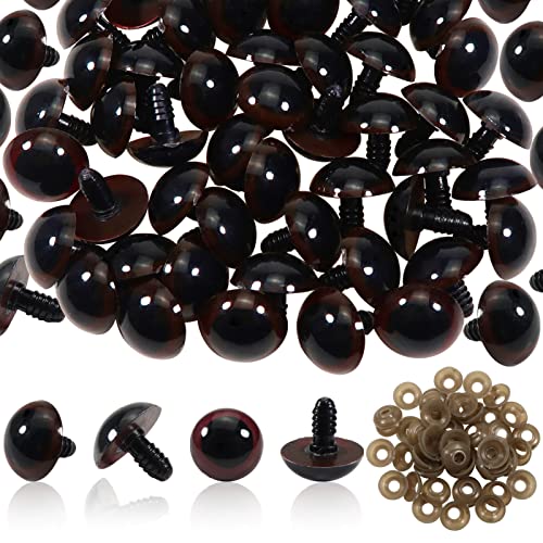 ToAOB 50 Stück 20 mm Braun Sicherheitsaugen aus Kunststoff mit 50 Stück Unterlegscheiben für Puppen ToAOB 50 Stück 20 mm Braun Sicherheitsaugen aus Kunststoff mit 50 Stück Unterlegscheiben für Puppen von TOAOB THE ONE AND ONLY BABY