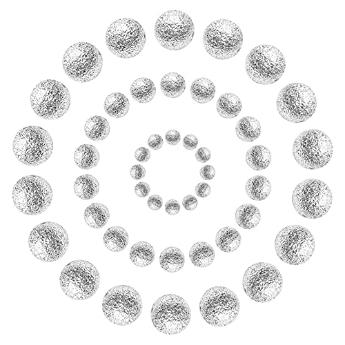 toaob versilbert Messing Stardust Twinkle Runde Perlen DIY Schmuck Making Findings 300 Stück von TOAOB THE ONE AND ONLY BABY