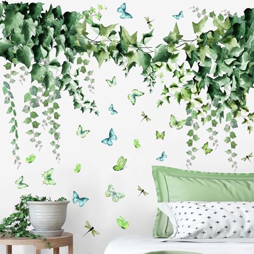 TOARTI Wandtattoo Wandaufkleber Grüne Blätter Pflanzen Blume Ranke Efeu Rebe Blumentopf Wandsticker Wanddeko für Wohnzimmer Schlafzimmer Flur Küche Leiste TOARTI Wandtattoo Wandaufkleber Grüne Blätter Pflanzen Blume Ranke Efeu Rebe Blumentopf Wandsticker Wanddeko für Wohnzimmer Schlafzimmer Flur Küche Leiste von TOARTi