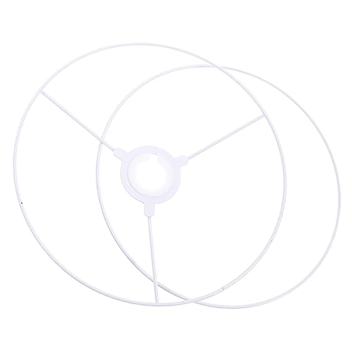 TOBBOMEY 1 Satz Runder Lampenschirm Halter Ring aus DIY Lampenschirm Gestell für Tischlampen Stehlampen und Kronleuchter Durchmesser für Kreative Projekte Wohnung und Gastronomie von TOBBOMEY