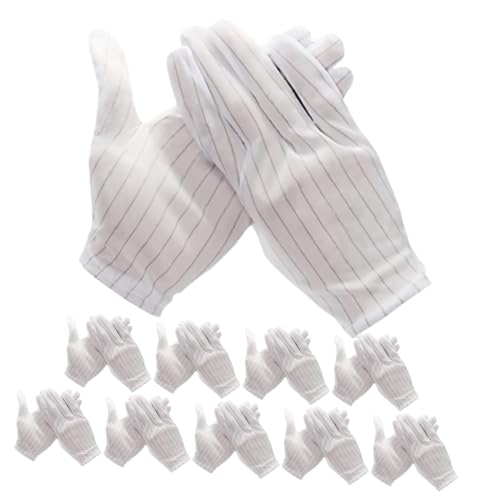 TOBBOMEY 10 Paare Antistatik Handschuhe für Elektronik Montage Reparatur Esd Arbeitshandschuhe mit Ergonomischem Design Leicht Flexibel für PC Handy Installation und Schutz Arbeit TOBBOMEY 10 Paare Antistatik Handschuhe für Elektronik Montage Reparatur Esd Arbeitshandschuhe mit Ergonomischem Design Leicht Flexibel für PC Handy Installation und Schutz Arbeit von TOBBOMEY