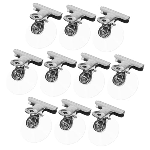 TOBBOMEY 10 Stück Saugnapf clip mit Metallklammer Starke Haftung Wiederverwendbar Vielseitig für Fenster Fliesen Kühlschrank Bad und Küche Einfache Montage ohne Werkzeug Platzsparend und TOBBOMEY 10 Stück Saugnapf clip mit Metallklammer Starke Haftung Wiederverwendbar Vielseitig für Fenster Fliesen Kühlschrank Bad und Küche Einfache Montage ohne Werkzeug Platzsparend und von TOBBOMEY